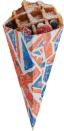 Articole street food -British Flag Printed Paperboard Cone ‘Smitten About Britain’ 01CO1UN COLPAC