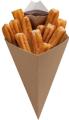 Articole street food -Small kraft cone with dip corner 01COS1KR COLPAC