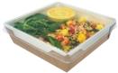 Caserole -Square Fuzione open tray and plastic lid -870 ml 01FUZSQT COLPAC
