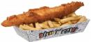 Cutie cartofi prajiti -Small ‘Fish ‘n’ Chips’ Tray 01FCB1 COLPAC