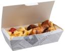 Cutie meniu - Printed Medium Rectangular Paperboard Box ‘Newsprint’ 01FCB3N COLPAC
