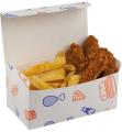 Cutie meniu - Printed Small Rectangular Paperboard Box “Ssupa Snax” 01FC0S COLPAC