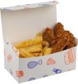 Cutie meniu - Printed Standard Rectangular Paperboard Box “Ssupa Snax” 01FC1S COLPAC