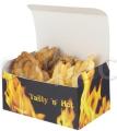 Cutie meniu - Printed Standard Rectangular Paperboard Box ‘Tasty ‘n’ Hot’ 01FC1TH2 COLPAC
