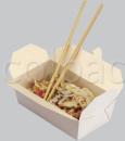 Cutie meniu - White Microwaveable Paperboard Box – 985ml 01OR2MW COLPAC