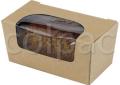 Cutie prajituri –Kraft Paperboard Small Cake Box with window 01SCB1 COLPAC