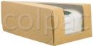 Cutie prajituri –Kraft Small Paperboard Cake Slice Wedge with window 01SPIECE COLPAC