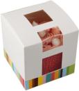 Cutie prajituri –White Paperboard Single Cake Box with window 01CAKE1 COLPAC