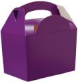 Cutie sandwich - Purple paperboard box with handle 01MBPURP COLPAC