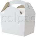 Cutie sandwich - White paperboard box with handle 01MBWHIT COLPAC