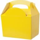Cutie sandwich - Yellow paperboard box with handle 01MBYELL COLPAC