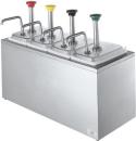 Dispenser sos 4 pompe otel inox, refrigerat, SB-4 83700 + 4 x 94141, SERVER