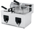 Friteuza dubla 8+8 litri cu robinet, top, electrica, PF-10+10, SAMMIC