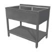 Spalator 2 cuve cu polita 1400x700x850#1