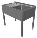 Spalator 1 cuva cu picurator 1000x700x850#1