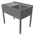 Spalator 1 cuva cu picurator 1200x700x850#1