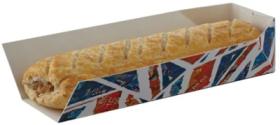 Cutie sandwich -British Flag Printed Paperboard Single side opening tray 01HD1UN COLPAC#1
