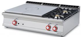 Plita solida/miez refractar cu 2 arzatoare, top, gaz, linia 900, TP2T-912G LOTUS#1
