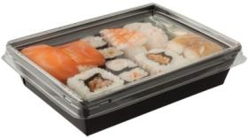 Caserole -Shallow Medium Fuzione Tray & Lid, Black -660 ml 01FUZMSB COLPAC#1
