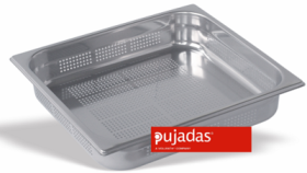 Vascheta gastronorm inox, perforata, GN 2/3, INOX PRO, P231002, PUJADAS#1