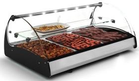 Vitrina expunere calda, cu geam curbat, top, CS2 SPLENDID, SAYL#1