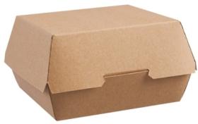 Cutie Burger -Kraft Paperboard Burger Box Clamshell 01CSB1BK COLPAC#1