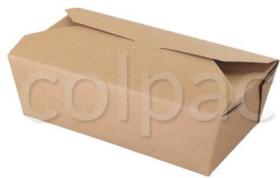 Cutie meniu - Kraft Microwaveable Paperboard Box – 985ml 01OR2MK COLPAC#1