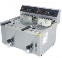 Friteuza dubla 8+8 litri cu robinet, top, electrica, FE-8+8, SAMMIC#1
