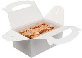 Cutie sandwich - White Paperboard Carry Pack Box 01MBSMWH COLPAC#1