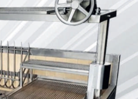 Gratar pe carbuni cu suport mobil, TOSCANA, NPICCO#3