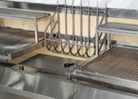 Gratar pe carbuni cu suport mobil, TOSCANA, NPICCO#4