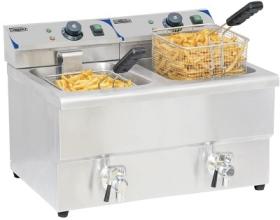 Friteuza dubla 8+8 litri cu robinet, top, electrica,CFEV82, CASSELIN#1