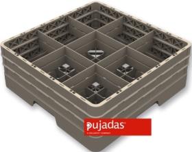 Cos inchis,9 compartimente pentru pahare,H220 mm, P5090E3F1, PUJADAS#1