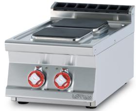 Masina gatit 2 plite patrate top, electrica, linia 700, PCQT-74ET, LOTUS#1
