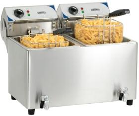 Friteuza dubla 7+7 litri cu robinet, top, electrica, CFEV72B, CASSELIN#1