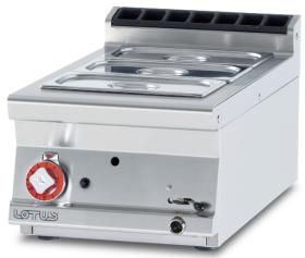Bain marie GN 1/1, gaz, top, linia 700 BMT-74G LOTUS#1