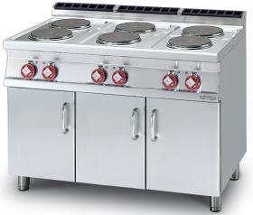 Masina gatit 6 plite rotunde cu suport deschis, electrica, linia 700, PC-712ET, LOTUS#1