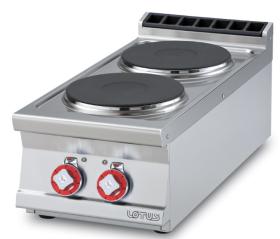 Masina gatit 2 plite rotunde, top, electrica, linia 900, PCT-94ET, LOTUS#1