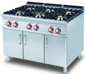 Masina gatit 6 arzatoare cu suport deschis, gaz, linia 900 PC-912G LOTUS#1