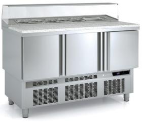 Masa preparare pizza/salate cu blat din granit MFP-140 CORECO#1