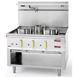 Masina gatit tip wok cu sistem spalare, 3 arzatoare, gaz CHINA/3L DIAMOND#1