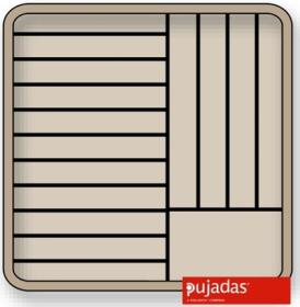 Cos pentru farfurii,deschis,Ø 230-280, P15105, PUJADAS#1