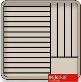 Cos pentru farfurii,inchis,Ø 280-305, P19126F1, PUJADAS#1