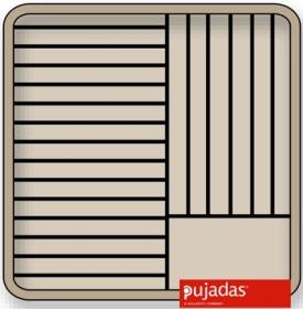 Cos pentru farfurii,deschis,Ø 230-250, P21105, PUJADAS#1