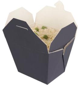 Cutie meniu - Black Microwaveable Paperboard Box – 750ml 01OR1MB COLPAC#1