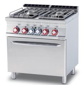 Masina gatit 4 arzatoare+cuptor GN 2/1, gaz, linia 700, CF4-78GP, LOTUS#1