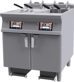 Friteuza electrica cu sistem de filtrare automat al uleiului, dubla, 36 litri si lift, F2/18-78ETDPS#1