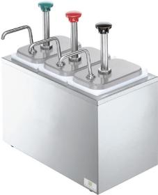 Dispenser sos 3 pompe otel inox, neutru, SR-3 82870, SERVER#1