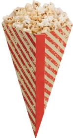 Articole street food -White and Red Stripes Paperboard Cone – Candy Printed Design 01PC02E COLPAC#1