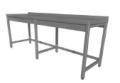 Masa de lucru cu rebord 2800x600x850